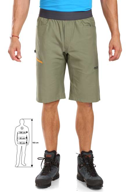 Fotogalerie Pánské lezecké šortky SOLO SHORTS khaki