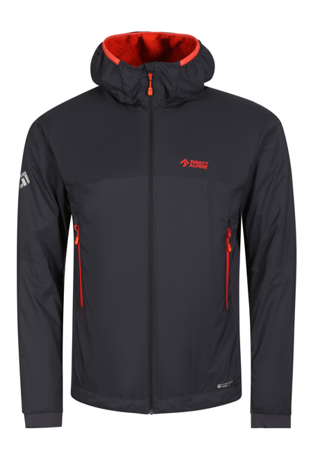 Fotogalerie Pánská větruodolná zateplená bunda ALPHA JACKET anthracite/brick