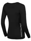 Fotogalerie Dámské merino triko FURRY LONG LADY black (DA big font)